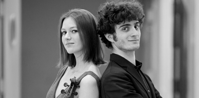 la violoniste Élise Bertrand et le pianiste Gaspard Thomas